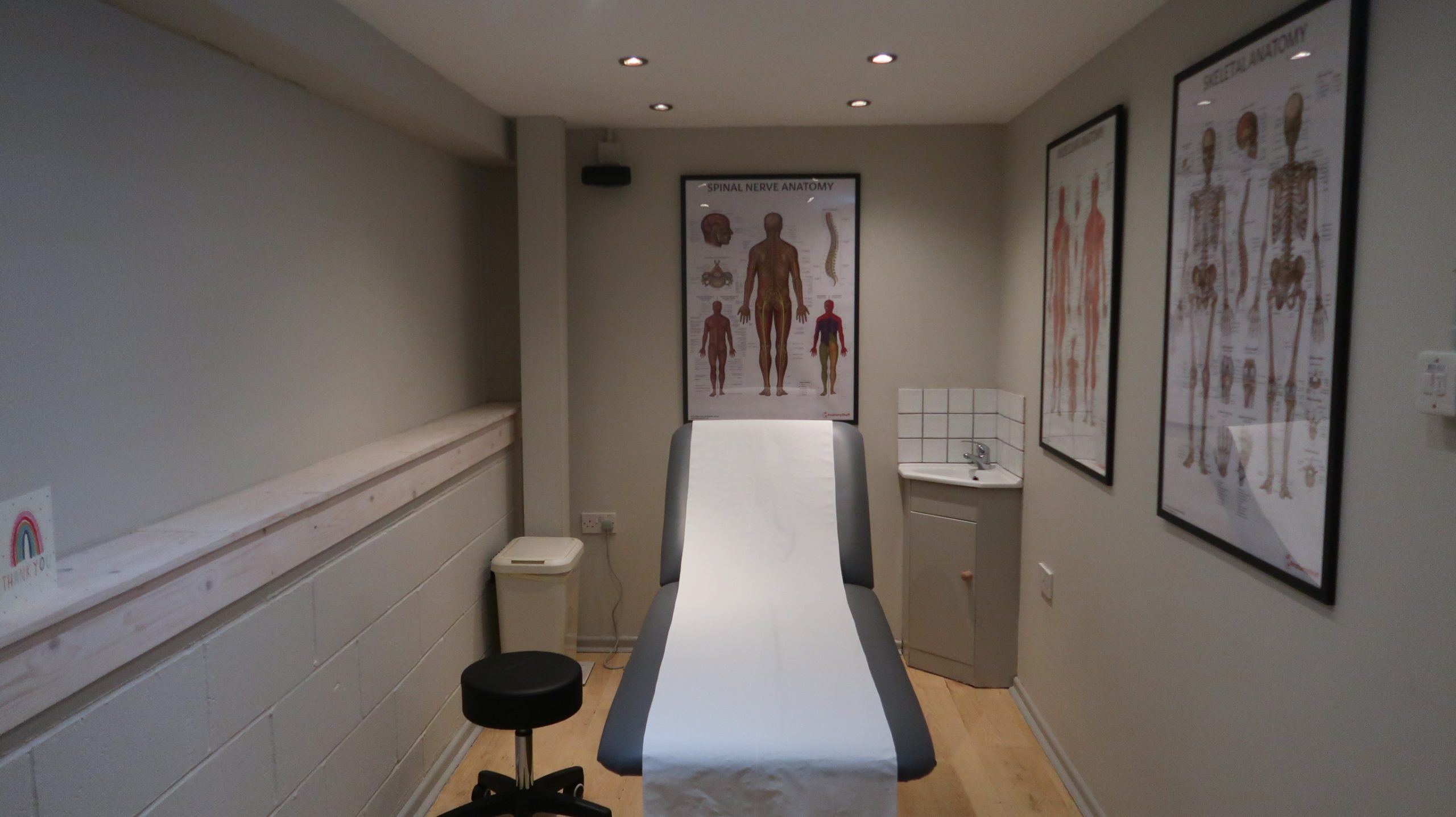 The HB Physiotherapy treatment room at Gymetc Poulton